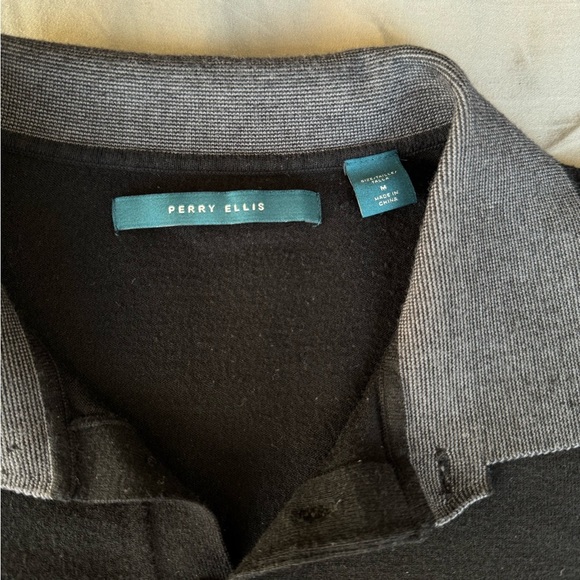 Perry Ellis Tech Knit Sweater Polo - Picture 3 of 7